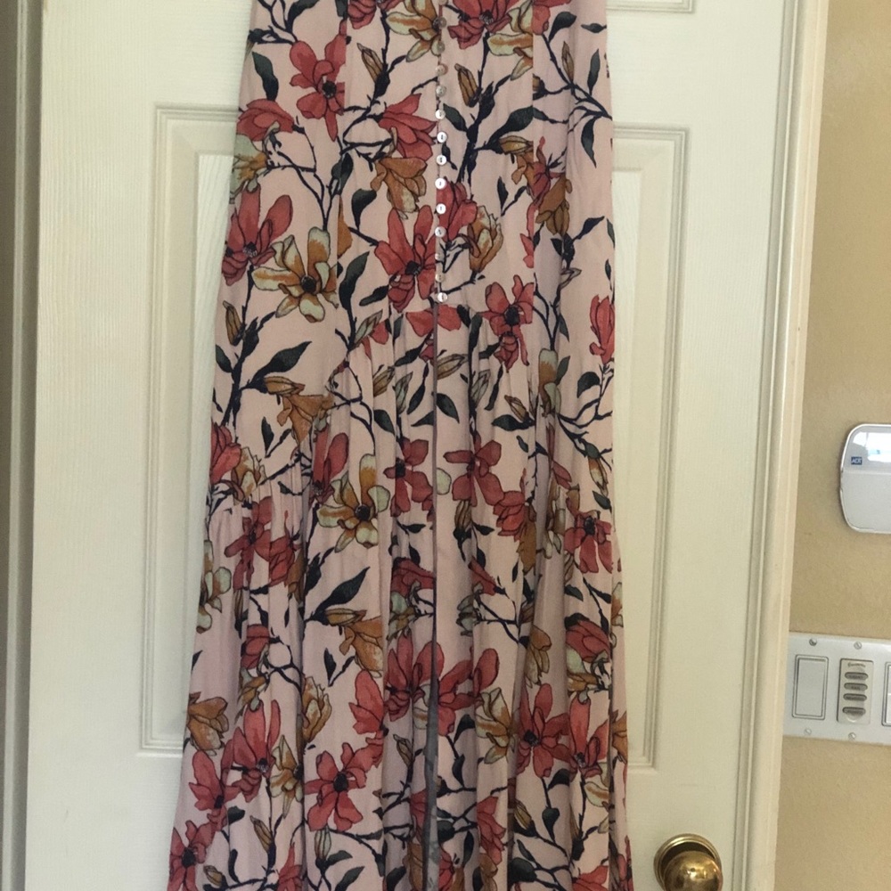 Long floral maxi skirt